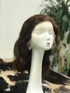 Brown Wavy Wig for black Women VIRGIN Remy Hair transparent lace Wig High Quality HUMAN HAIR EXTENSION at wholesale price - Product Image 6