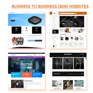 B2C التجارة الإلكترونية ورد التسويق الويب تصميم موقع متجر عبر الإنترنت على الانترنت الرائدة B2B التجارة السوق السوق الموقع