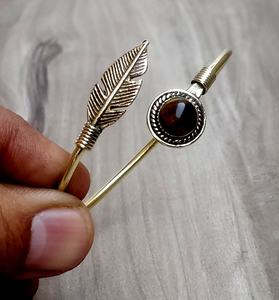 New Arrival Tiger Stone <b>Cuff</b> <b>Bracelets</b> Natural Stone Adjustable Brass Metal Gifts Fashion Unisex <b>Bracelet</b> - Product Image 1