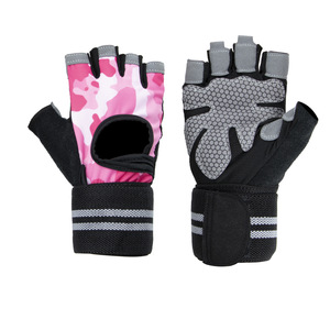 Top Quality Wholesale <b>Weight</b> Lifting Workout <b>Gloves</b> Cross Training <b>Gloves</b> with Wrist Support Half Finger <b>Gloves</b> for Men - Product Image 2