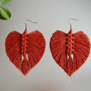 Pendientes de hoja / Pendientes colgantes / Joyería bohemia Colección única hecha a mano - Product Image 1