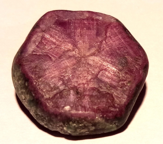 Quality Synthetic Trapiche Ruby Rough Reddish Purple Corundum Gemstone for Jewelry Factory Loose Gemstones