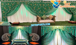 Decoración de Escenario para Mehndi Musulmán en el Reino Unido, Decoración de Escenario para Mehndi Económica, la Mejor Decoración de Escenario para Ceremonias de Mehndi/Sangeet en Suiza - Product Image 2