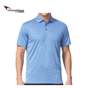 Tendencia promocional Premium Custom Sport Bordado Logo Plain Golf Polo Camiseta en blanco hombre Camiseta polo 100% algodón - Product Image 3