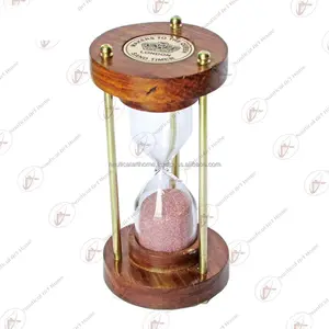 Wooden Decor SAND TIMER ~ Nautical SAND TIMER (Three Minute) ~ Marks of The Queen London Sand Timer ~ Marine Gift for Collectors