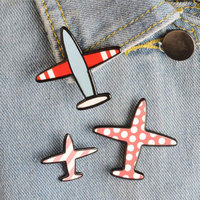 Badge personnalisé en métal, souvenir, pilote de ligne, modèle d'avion doré