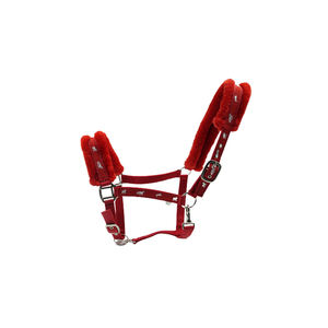 Cabestro de nailon caballo personalizado con herrajes de primera calidad con logotipo personalizado según los requisitos con caballo Halter acolchado esponjoso de piel - Product Image 1