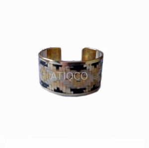 Atiqco Women's Classic Ball Shape Antique Gold Plated <b>Copper</b> Alloy Cuff <b>Bangles</b>-Wholesale Export From Uttar Pradesh India - Product Image 1
