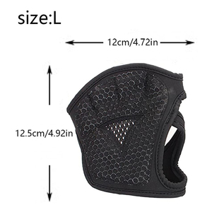 Gants de sport pour hommes et femmes, antidérapants, avec poignées sans doigts, pour exercices de poids, haltérophilie, noirs - Product Image 4