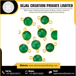 Composants de bijoux de mode de haute qualité en argent sterling 925 Sejal Creation, connecteurs de pierres précieuses à sertissage personnalisé, vente en gros - Product Image 5