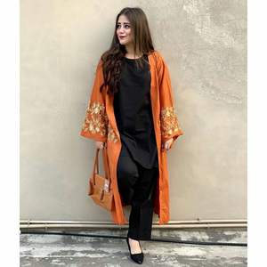 Stunning Newly Embroidered <b>Jacket</b> Kameez Crystal Glass Beadsstone Dabka Work Lace <b>Sequined</b> for Party-Wear Wedding 2022 - Product Image 1