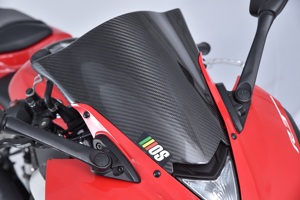 Pare-brise en Fiber de carbone MOS (CF Double face) pour YZF-R3 moto Yamaha YZF-R25 2015-2018 - Product Image 4
