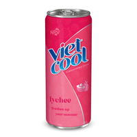 Vietnam Groothandel Leverancier Bulk Kopen Nieuw Product 250Ml Blikje Koolzuurhoudend Water Met Perziksmaak Frisdrank Van Vietnam Productie