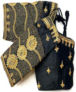 Fabuleux georgette broderie séquence travail prêt à porter blouse festival porter meilleur prix fabrication ethnique vêtement surat alphanumero - Product Image 2