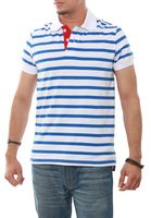 Verano más nuevo diseño de calidad superior hombres diseño rayado algodón polos transpirable manga corta Polo camisa