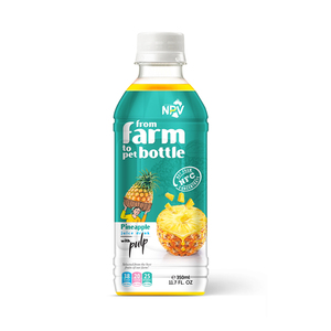 Supplier From Vietnam Wholesale <b>Bulk</b> <b>Buy</b> Beverages Best Quality PINEAPPLE JUICE DRINK 350ml Pet <b>Bottle</b> HALAL Certification - Product Image 1