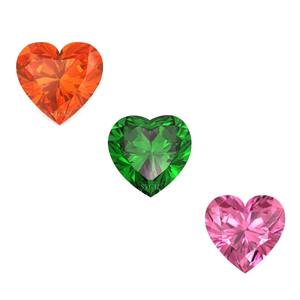 12mm corte de corazón Natural MULTI TURMALINA precio al por mayor alta calidad facetada piedra preciosa suelta TURMALINA NATURAL - Product Image 2