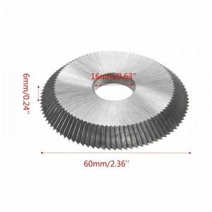 Lama per Taglio Chiavi <span class=keywords><strong>Auto</strong></span> 16x60x6MM per Tutte le Macchine Orizzontali per Chiavi, Fresa a Disco - Product Image 2