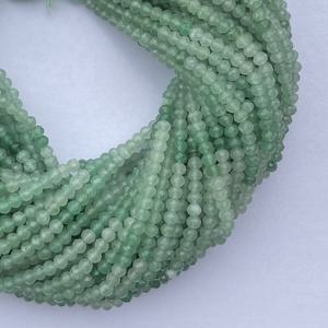 2mm 3mm 4mm Natural Micro Aventurina verde Piedra preciosa facetada Cuentas al por mayor Strand Piedras semipreciosas Proveedor Distribuidor en línea - Product Image 5
