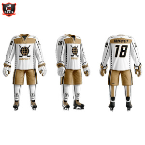 Camiseta de hockey sobre hielo de calidad superior con logotipo personalizable, ropa deportiva para niños y adultos con estilo de conjunto de nombre de equipo personalizado - Product Image 6