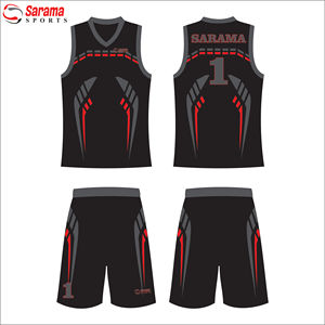 Uniforme réversible de basket-ball de sublimation d'hommes faits sur commande de polyester - Product Image 6