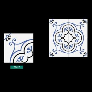 Carreaux de sol décoratifs en porcelaine polie au design simple de couleur blanche 40x40cm - Product Image 1