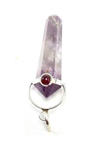 High quality crystal <b>Pendant</b> chevron <b>amethyst</b> double point <b>Pendant</b> Healing Stone Pencil Crystal Necklace Wholesaler - Product Image 5