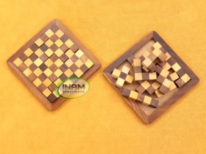 Plateau de puzzle en bois de concepteur de qualité supérieure/conception d'échecs de jeu de plateau en bois - Product Image 2