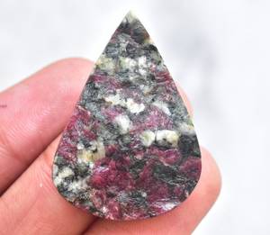 8 cabochons rouges naturels, amples, pour pendentifs de bijoux, cabine - Product Image 1