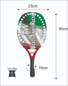 ไม้เทนนิสชายหาดแบบกำหนดเอง คาร์บอนไฟเบอร์/ไม้พายคาร์บอน พร้อมโลโก้และสีที่คุณต้องการ น้ำหนัก 310-330 กรัม ความยาว 50 ซม. - Product Image 4