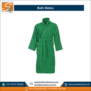 เสื้อคลุมอาบน้ำผ้าฝ้าย100% แบบแห้งเร็วและนุ่มกำหนดเองน้ำหนักเบา - Product Image 2