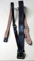 Ceinture Sam Browne en cuir véritable High Cadet avec sangle d'épaule et accessoires en alliage métallique