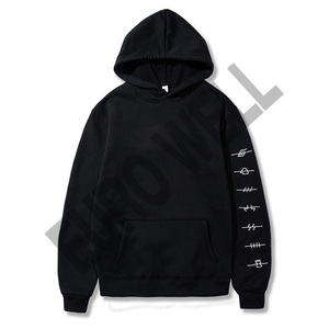 Sudadera con capucha de gran tamaño personalizada para hombre de algodón 100% más vendida, ropa de calle de moda sin marca con diseño forrado, tejido de punto de talla grande - Product Image 1