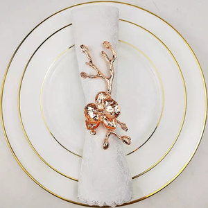 Table Ware Stainless Steel Gold Metal <b>Circle</b> Napkin <b>Ring</b> - Product Image 6