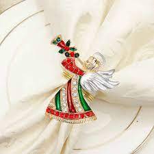 New Napkin Ring Napkin Ring <b>Christmas</b> <b>Tree</b> Deer Wreath Napkin Ring - Product Image 3