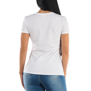 Short sleeve tshirt 100% cotton basic plain blank custom logo printing round o neck summer ladies tees women t shirt - Product Image 3