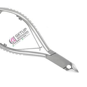 Cortauñas de cutículas de acero inoxidable con logotipo personalizado, color plateado, nuevo - Product Image 4