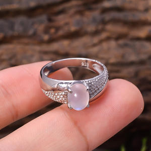 Anillo de piedra lunar arcoíris Natural de Fuego Azul de 3,4 gramos, 92,5 plata de ley hecha a mano, joyería de piedra natal de abril, venta al por mayor - Product Image 2