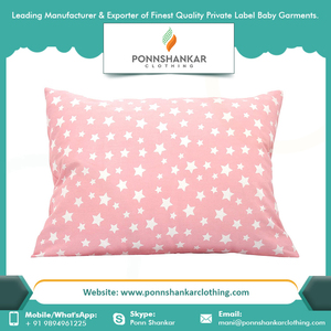 De paño del bebé almohada cubierta tamaño orgánica de algodón suave diferentes diseño y Color bebé funda de almohada para bebé dormir - Product Image 6