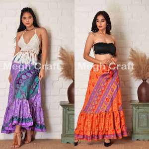 Mini robe de Bohème à la mode estivale Robe courte en crêpe floral ample Taille naturelle Eco-Friendly for Beach Resort Party Wear - Product Image 5