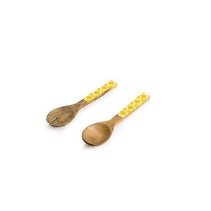 Cuchara de cubiertos de madera e impresa de la mejor calidad para cubiertos Cuchara de ensalada de uso decorativo de boda real Calidad superior - Product Image 5