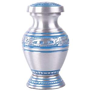 Fabriqué à la main avec une grande précision supérieure couleur argent urne funéraire souvenir urne funéraire gravée pour les cendres humaines - Product Image 6