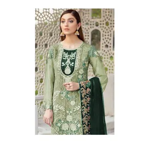 Heavy Santoon with emb patch Embroidered Kurtis With Dupatta Buy At Favorable