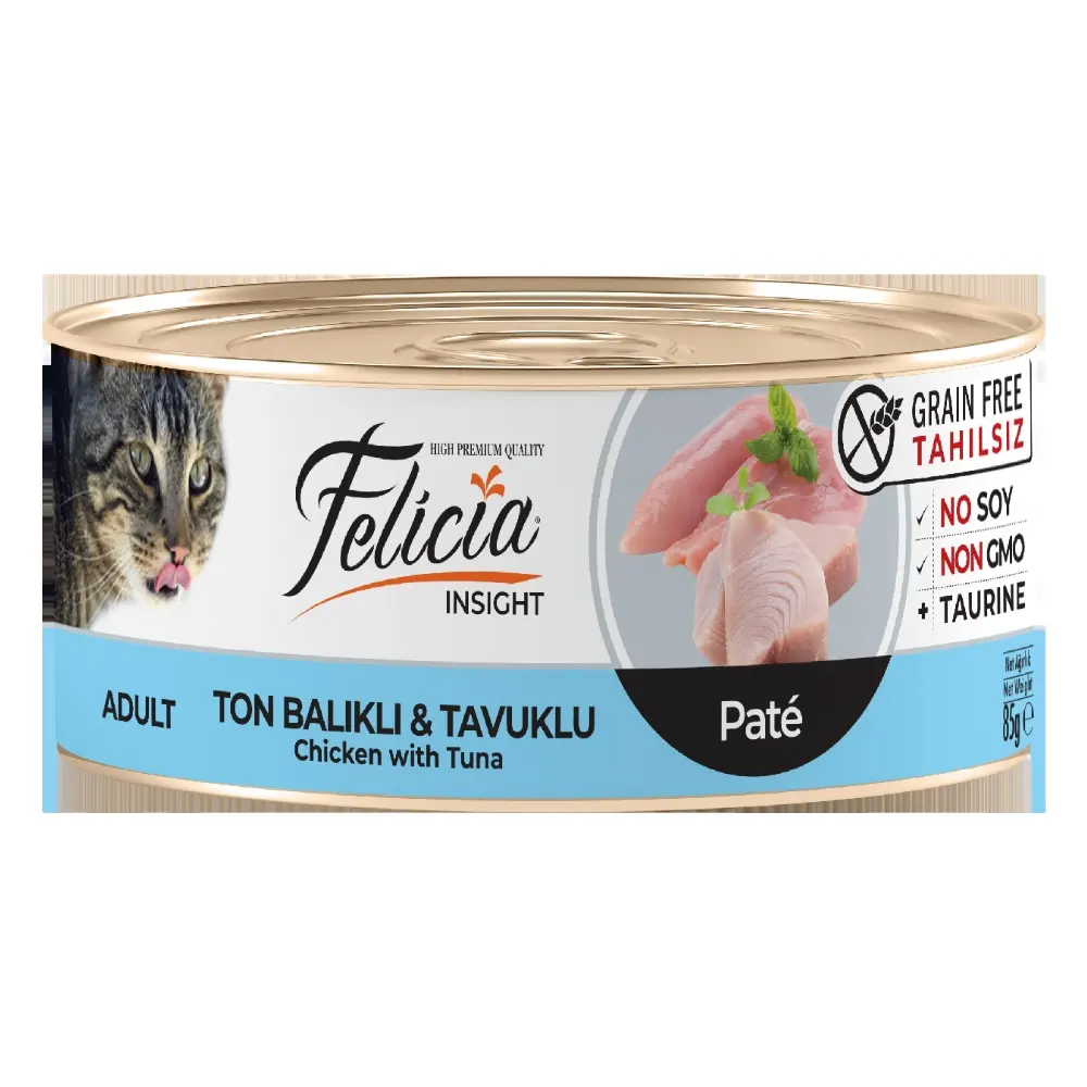 Grão Livre Gato Pode Alimentar 85 gr Frango com Atum