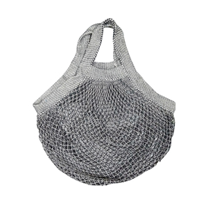 Sac de courses réutilisable en coton biologique fabriqué sur mesure, certifié GOTS, motif géométrique, recyclable pour les fruits - Product Image 2