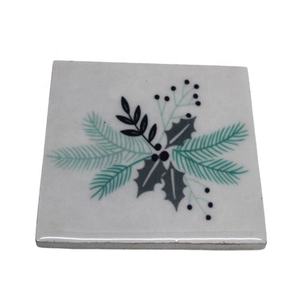 Diseño clásico, Decoración de mesa, posavasos cuadrado, pegatina de flores, esteras y almohadillas esmaltadas para utensilios de cocina a granel - Product Image 2