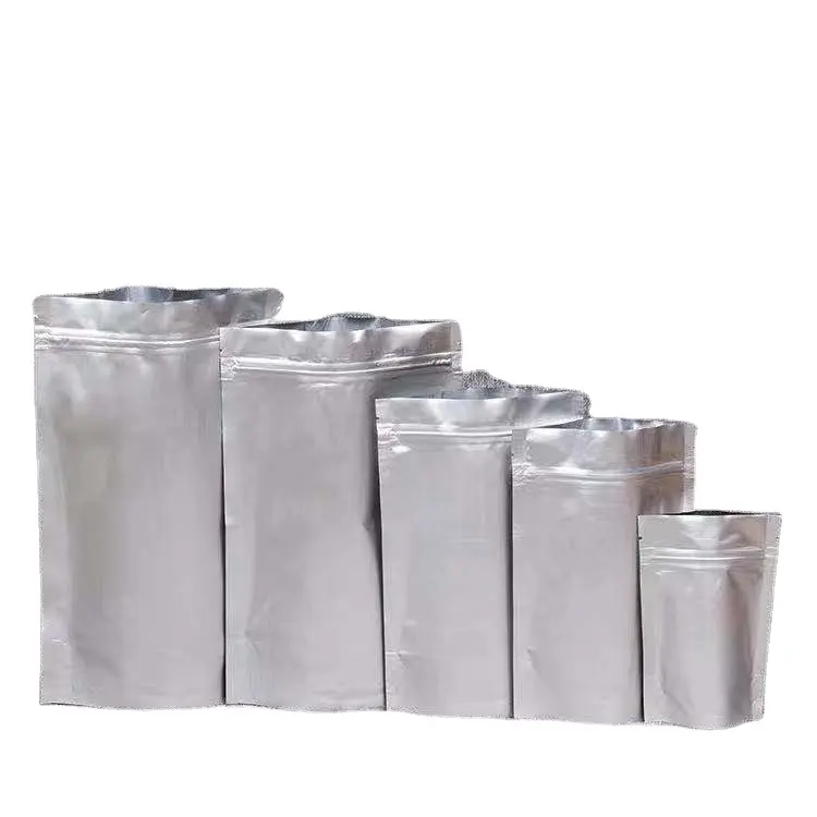 Zhongfei-funda de aluminio mate, a prueba de olores, Mylar, cierre hermético, resellable