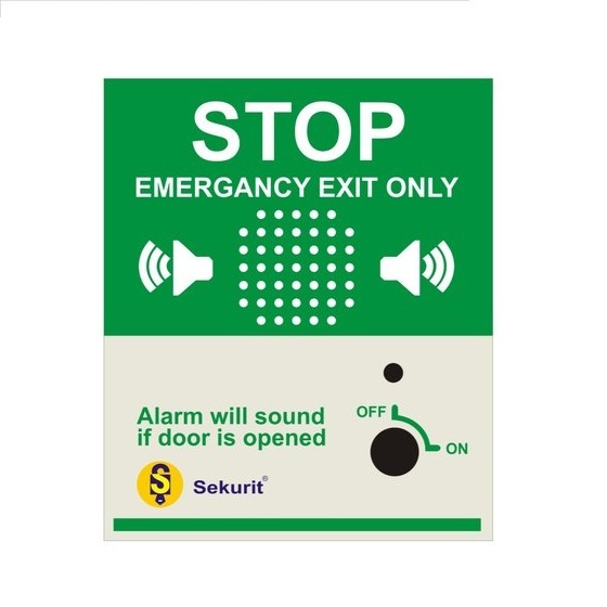 High Quality SekurityXchange Commercial Emergency Fire Door Protection System Local Scare Alarms Unauthorized Exit Button Alarm