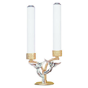 Candelabro de latón fundido, suministros de Iglesia pulida, Brassworld, India - Product Image 2