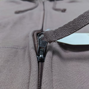 Chaqueta con capucha de diseño personalizado para hombre, soporte de moda de invierno para adultos de ganchillo crudo, logotipo personalizado estampado de poliéster/algodón - Product Image 6